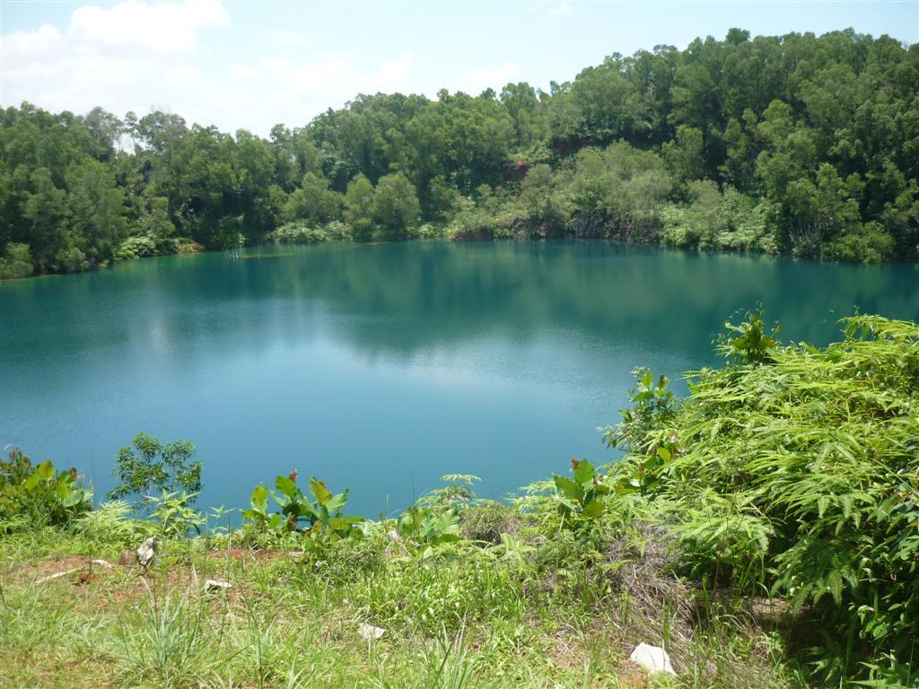 blue lake Palau Ubin